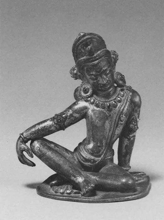 Indra sentado, escultura de Nepal del siglo XII