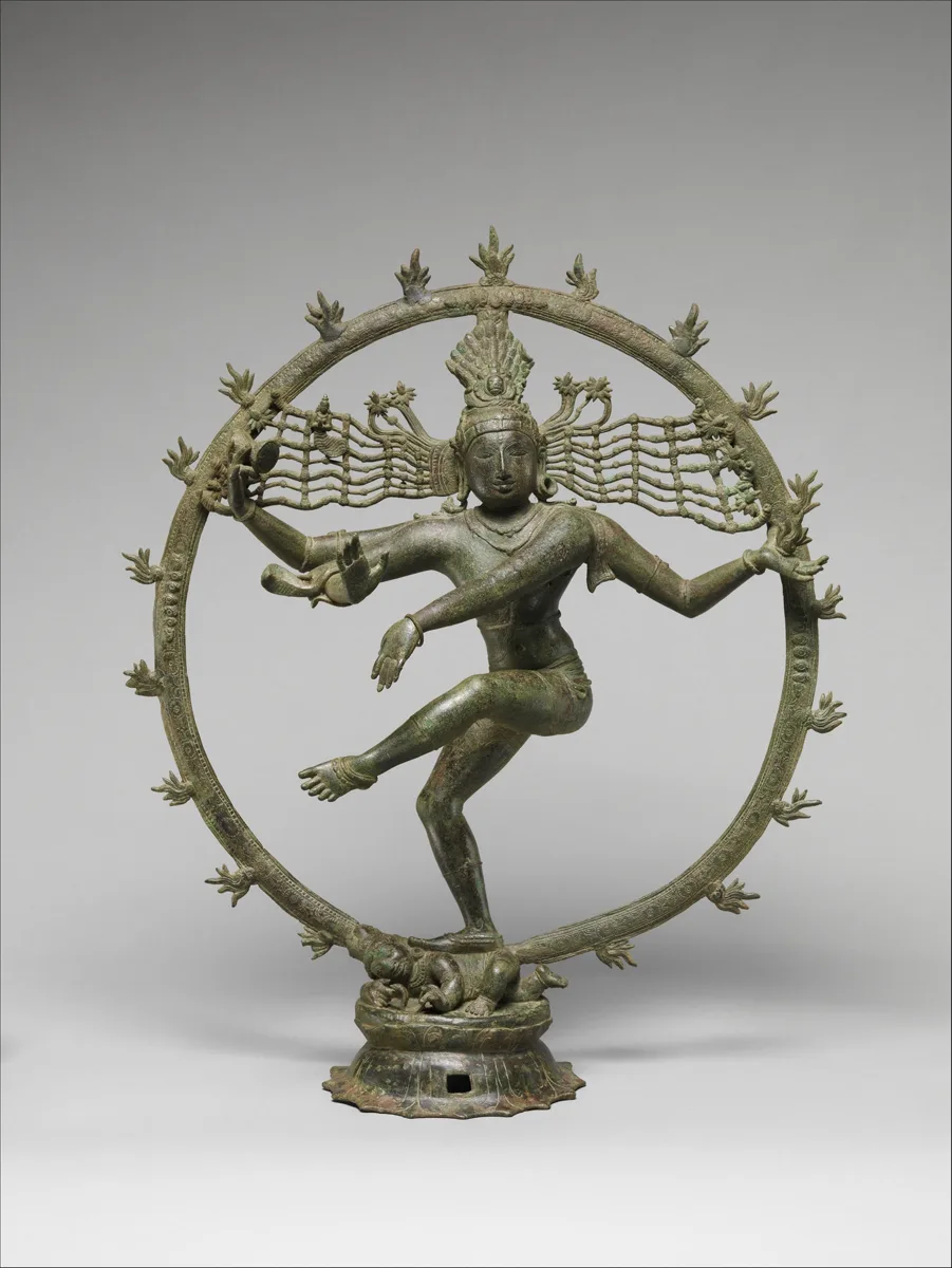 Shiva Nataraja dentro de un círculo de fuego, escultura de la época Chola