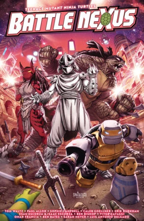 Portada del cómic Teenage Mutant Ninja Turtles Battle Nexus