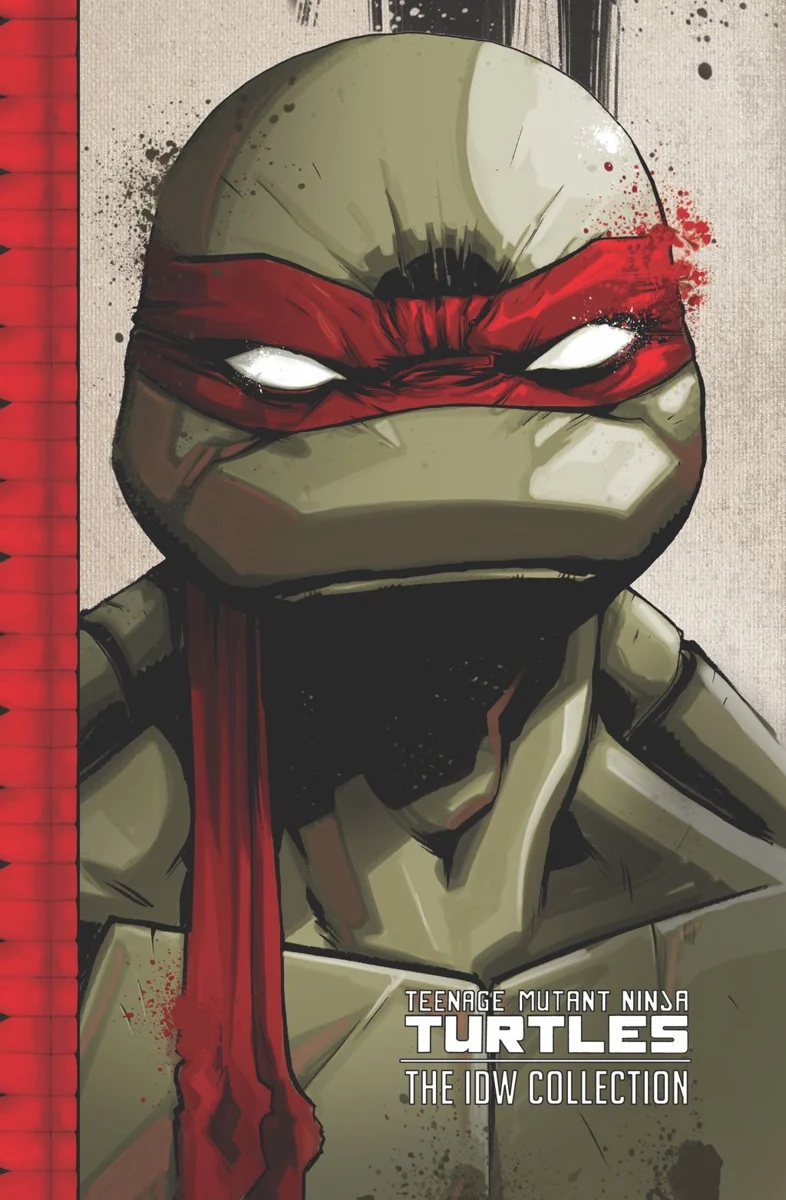 Raphael en la portada de TMNT The IDW Collection volumen 1