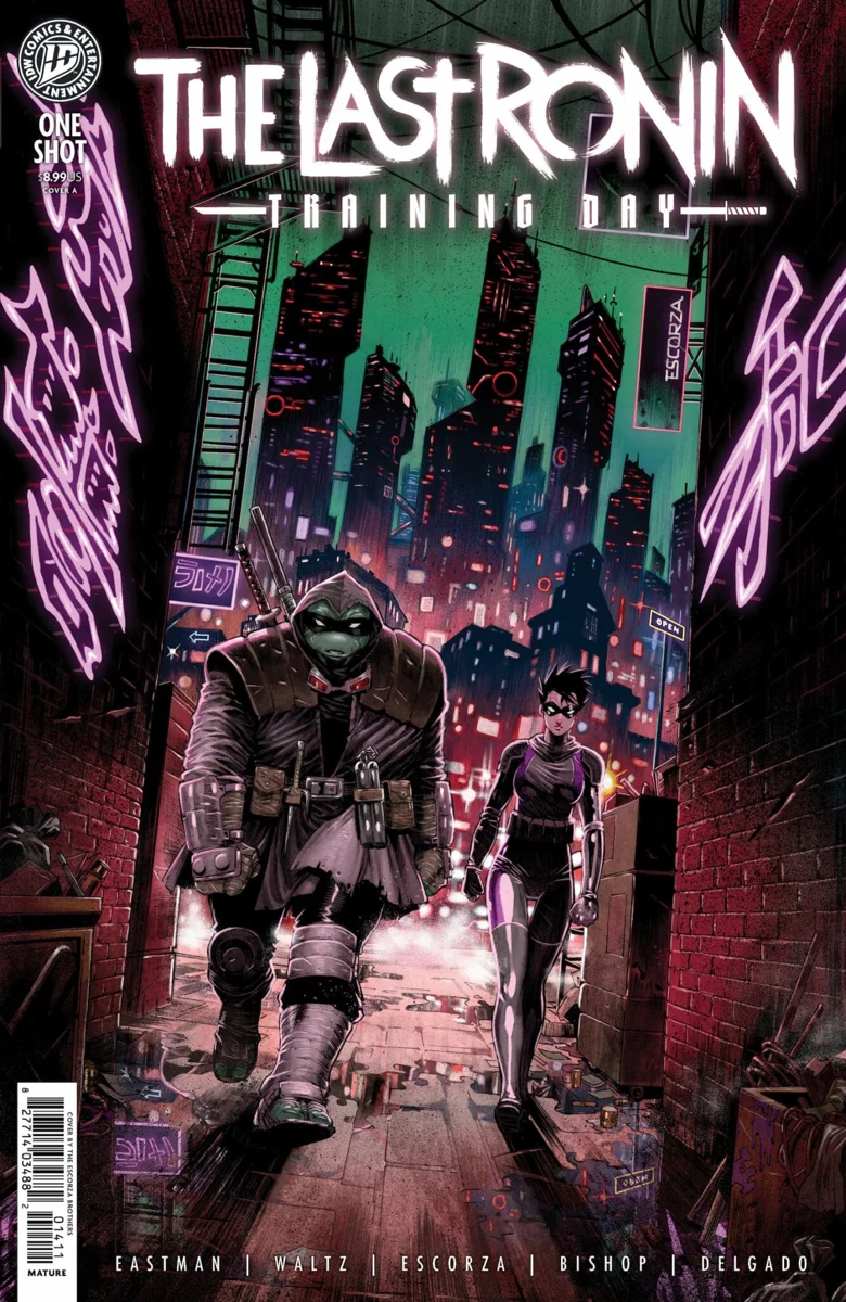 Portada roja de The Last Ronin Training Day, especial de 2026